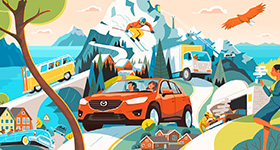 卡通插图设计  MG动画